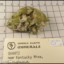 Mineral Specimen: Quartz from near Kentucky Mine, Olinghouse, Washoe Co., Nevada