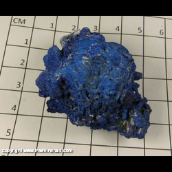 Mineral Specimen: Azurite from Burra Burra Mine, Burra, North Mt Lofty Ranges, South Australia, Australia Mineral Specimen: Azurite from Burra Burra Mine, Burra, North Mt Lofty Ranges, South Australia, Australia