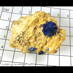 Mineral Specimen: Azurite from Big Indian Mine, La Sal, San Juan Co., Utah Mineral Specimen: Azurite from Big Indian Mine, La Sal, San Juan Co., Utah