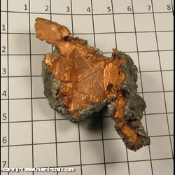Mineral Specimen: Copper casts after Quartz from Keweenaw Peninsula, Michgain Mineral Specimen: Copper casts after Quartz from Keweenaw Peninsula, Michgain