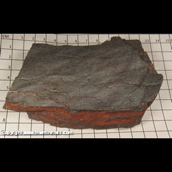 Mineral Specimen: Jaspilite - banded Hematite and Red Jasper from Marquette Co, Michigan Mineral Specimen: Jaspilite - banded Hematite and Red Jasper from Marquette Co, Michigan