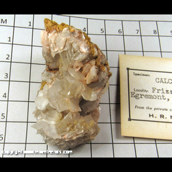 Mineral Specimen: Calcite from Frizington, West Cumberland Iron Field, Cumbria, England Mineral Specimen: Calcite from Frizington, West Cumberland Iron Field, Cumbria, England