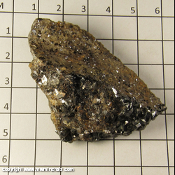 Mineral Specimen: Sphalerite variety: Marmatite from Nentsberry Haggs Mine, Nent Valley, Alston Moor District, Cumbria, England Mineral Specimen: Sphalerite variety: Marmatite from Nentsberry Haggs Mine, Nent Valley, Alston Moor District, Cumbria, England