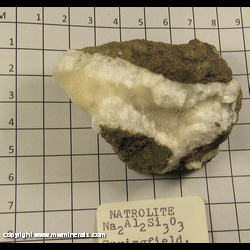 Mineral Specimen: Natrolite from Springfield, Lane Co., Oregon Mineral Specimen: Natrolite from Springfield, Lane Co., Oregon