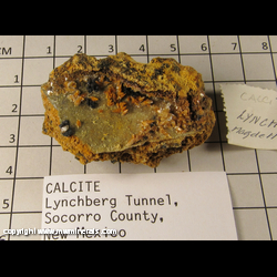 Mineral Specimen: Calcite from Lynchberg Tunnel, Socorro Co., New Mexico Mineral Specimen: Calcite from Lynchberg Tunnel, Socorro Co., New Mexico