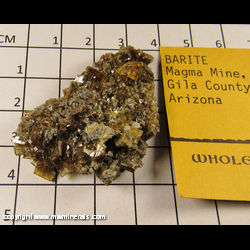 Mineral Specimen: Barite from Magma Mine, Superior, Pioneer Dist., Pinal Co., Arizona Mineral Specimen: Barite from Magma Mine, Superior, Pioneer Dist., Pinal Co., Arizona