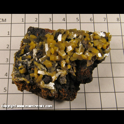 Mineral Specimen: Wulfenite from Mina Ojuela, Mapimi, Durango, Mexico Mineral Specimen: Wulfenite from Mina Ojuela, Mapimi, Durango, Mexico