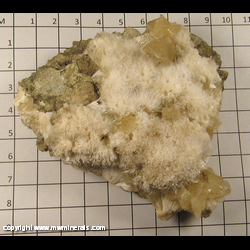 Mineral Specimen: Natrolite and Calcite from Northern New Jersey Mineral Specimen: Natrolite and Calcite from Northern New Jersey