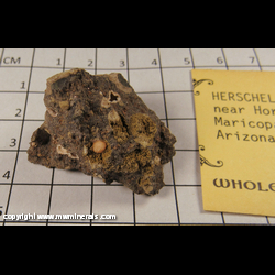 Minerals Specimen: Herschelite from near Horseshoe Dam, Maricopa Co., Arizona Minerals Specimen: Herschelite from near Horseshoe Dam, Maricopa Co., Arizona