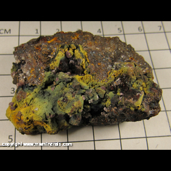 Minerals Specimen: Dufrenite, Kidwellite, Strengite from Coon Creek Mine, Shady, Polk Co., Arkansas Minerals Specimen: Dufrenite, Kidwellite, Strengite from Coon Creek Mine, Shady, Polk Co., Arkansas