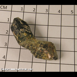 Minerals Specimen: Augite, Curved Crystal from Ontario, Canada Minerals Specimen: Augite, Curved Crystal from Ontario, Canada