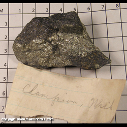 Mineral Specimen: Chalcopyrite, Specular Hematite from Champion Mine, Champion, Marquette Co, Michigan Mineral Specimen: Chalcopyrite, Specular Hematite from Champion Mine, Champion, Marquette Co, Michigan