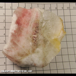 Mineral Specimen: Calcite, Fluorescent Red/Pink LW, Blue/White SW, Strong Phosphorescence SW from Nuevo Leon, Mexico Mineral Specimen: Calcite, Fluorescent Red/Pink LW, Blue/White SW, Strong Phosphorescence SW from Nuevo Leon, Mexico