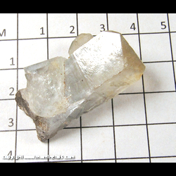 Mineral Specimen: Celestine (minor Sulfur on back) from Maybee, Monroe Co,  Michigan