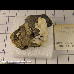Mineral Specimen: Pyrrhotite, Calcite from Chihuahua, Mexico Mineral Specimen: Pyrrhotite, Calcite from Chihuahua, Mexico