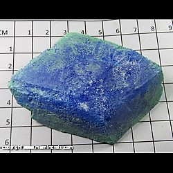 Mineral Specimen: Chalcanthite Crystal from Man Made Mineral Specimen: Chalcanthite Crystal from Man Made