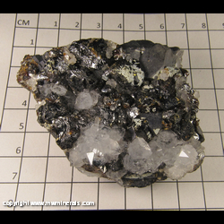 Minerals Specimen: Quartz, Sphalerite, Galena from Tri State District, Joplin, Missouri Minerals Specimen: Quartz, Sphalerite, Galena from Tri State District, Joplin, Missouri