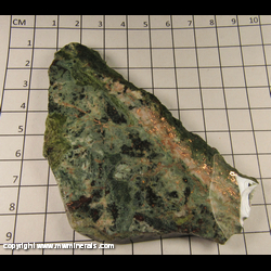 Minerals Specimen: Copper, Chlorite, Epidote, Calcite (coated) from Michigan Mine, Ontonagon Co, Michigan Minerals Specimen: Copper, Chlorite, Epidote, Calcite (coated) from Michigan Mine, Ontonagon Co, Michigan