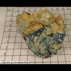 Minerals Specimen: Clinoclase from Majuba Hill Mine, Pershing Co, Nevada Minerals Specimen: Clinoclase from Majuba Hill Mine, Pershing Co, Nevada
