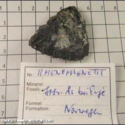Mineral Specimen: Ilmenite, Magnetite from Norway Mineral Specimen: Ilmenite, Magnetite from Norway