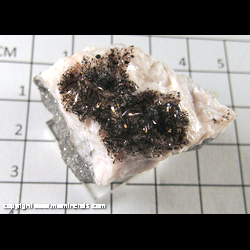 Mineral Specimen: Goethtie on Dolomite from Bou Azzer, Morocco Mineral Specimen: Goethtie on Dolomite from Bou Azzer, Morocco