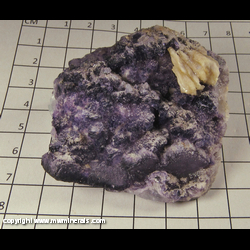 Mineral Specimen: Fluorite, Barite, Druze Quartz from Dachang Sb ore field, Qinglong Co, Qianxi'nan AR, Guizhou Prov, China Mineral Specimen: Fluorite, Barite, Druze Quartz from Dachang Sb ore field, Qinglong Co, Qianxi'nan AR, Guizhou Prov, China