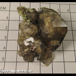 Minerals Specimen: Quartz, Smoky with Inclusions from Erongo Mountain, Erongo, Namibia Minerals Specimen: Quartz, Smoky with Inclusions from Erongo Mountain, Erongo, Namibia