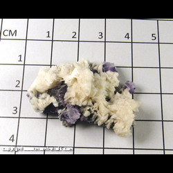 Mineral Specimen: Fluorite, Barite from Hardin Co,  Illinois