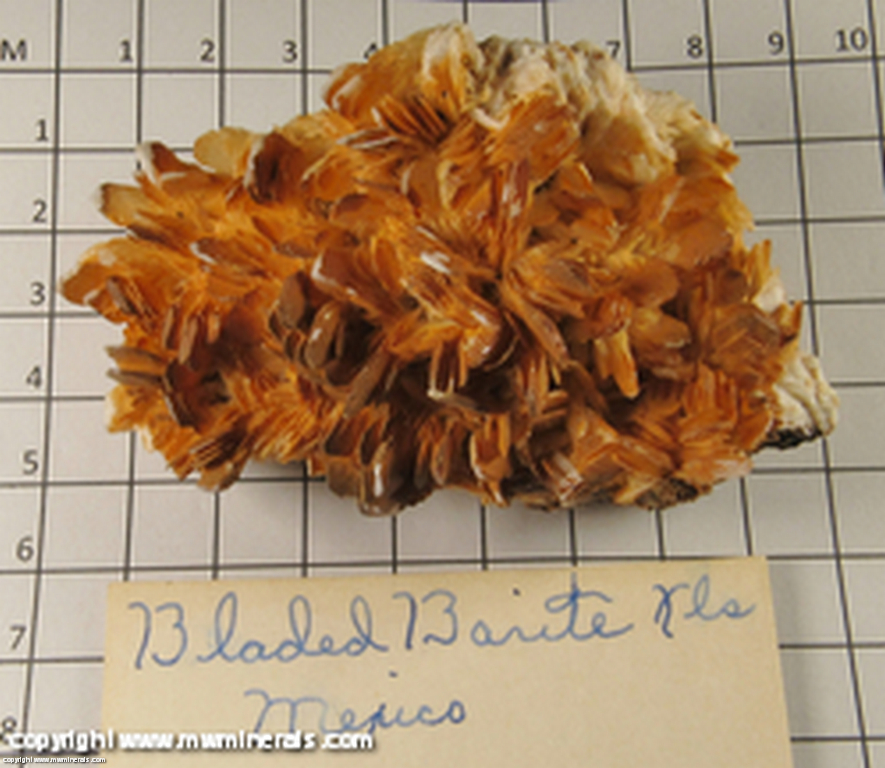 Minerals Specimen: Barite from Mexico Minerals Specimen: Barite from Mexico