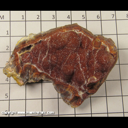 Mineral Specimen: Quartz, Red Druze with Agate from Chihuahua, Mexico Mineral Specimen: Quartz, Red Druze with Agate from Chihuahua, Mexico