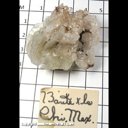 Mineral Specimen: Barite and Calcite from Chihuahua, Mexico