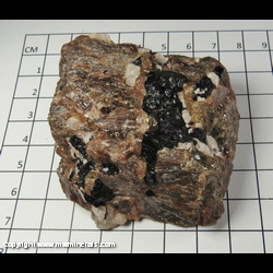 Mineral Specimen: Fluorapatite, Fluorite (dark puprle - almost black), Calcite from Cardiff Twp., Haliburton Co., Ontario, Canada Mineral Specimen: Fluorapatite, Fluorite (dark puprle - almost black), Calcite from Cardiff Twp., Haliburton Co., Ontario, Canada