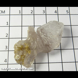 Mineral Specimen: Quartz variety: Scepter with Muscovite from Itinga, Minas Gerais, Brazil
