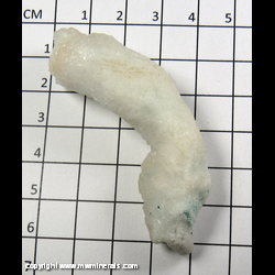 Mineral Specimen: Calcite Stalactite with Included Malachite from Southwestern Mine, Bisbee, Warren District, Cochise Co., Arizona Mineral Specimen: Calcite Stalactite with Included Malachite from Southwestern Mine, Bisbee, Warren District, Cochise Co., Arizona