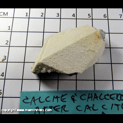 Mineral Specimen: Calcite and Chalcedony Pseudomorph Cast after Calcite from Ol Blu Mine, Catron Co., New Mexico Mineral Specimen: Calcite and Chalcedony Pseudomorph Cast after Calcite from Ol Blu Mine, Catron Co., New Mexico