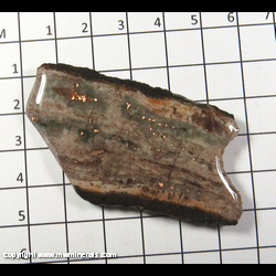 Mineral Specimen: Copper in Matrix (coated) from Michigan Mine, Ontonagon Co, Michigan Mineral Specimen: Copper in Matrix (coated) from Michigan Mine, Ontonagon Co, Michigan