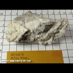 Mineral Specimen: Artinite from Atlas Mine, Fresno Co., California Mineral Specimen: Artinite from Atlas Mine, Fresno Co., California