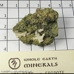 Mineral Specimen: Stilbite on Epidote from Near Bishop, Inyo Mountains, Inyo Co., California Mineral Specimen: Stilbite on Epidote from Near Bishop, Inyo Mountains, Inyo Co., California
