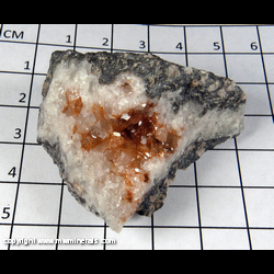 Mineral Specimen: Quartz with included Hematite from location unknown Mineral Specimen: Quartz with included Hematite from location unknown
