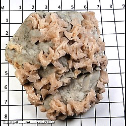 Mineral Specimen: Dolomite on Chert with micro Chaclcopyrite from Picher Field, Tri-State District, Ottawa Co., Oklahoma Mineral Specimen: Dolomite on Chert with micro Chaclcopyrite from Picher Field, Tri-State District, Ottawa Co., Oklahoma