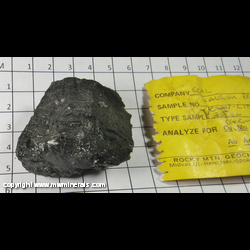 Mineral Specimen: Coal from Walsum Mine, Duisburg, Ruhr Coal Mining area, North Rhine-Westphalia, Germany Mineral Specimen: Coal from Walsum Mine, Duisburg, Ruhr Coal Mining area, North Rhine-Westphalia, Germany