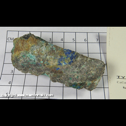 Mineral Specimen: Tyrolite, Azurite, Malachite from Mammoth Mine, Mammoth, Tintic District, East Tintic Mts, Juab Co., Utah Mineral Specimen: Tyrolite, Azurite, Malachite from Mammoth Mine, Mammoth, Tintic District, East Tintic Mts, Juab Co., Utah