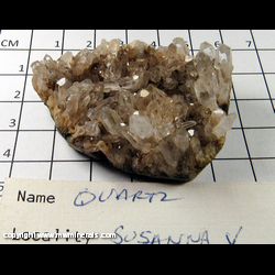 Mineral Specimen: Quartz from Susanna Vein (Scar Vein), Leadhills, South Lanarkshire, Strathclyde, Scotland Mineral Specimen: Quartz from Susanna Vein (Scar Vein), Leadhills, South Lanarkshire, Strathclyde, Scotland