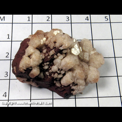Mineral Specimen: Calcite from Hiawatha No. 1 Mine, Stambaugh, Menominee iron range, Iron Co., Michigan Mineral Specimen: Calcite from Hiawatha No. 1 Mine, Stambaugh, Menominee iron range, Iron Co., Michigan