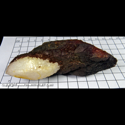 Mineral Specimen: Quartz Partially Coated with Iron Oxides from Zacatecas, Mexico Mineral Specimen: Quartz Partially Coated with Iron Oxides from Zacatecas, Mexico