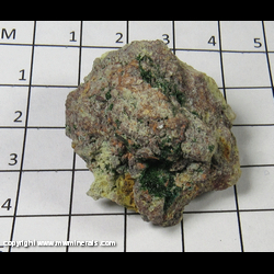 Mineral Specimen: Olivenite from Old Reliable Mine, Copper Creek Canyon, Bunker Hill Dist., Galiuro Mts, Pinal Co., Arizona Mineral Specimen: Olivenite from Old Reliable Mine, Copper Creek Canyon, Bunker Hill Dist., Galiuro Mts, Pinal Co., Arizona