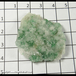 Mineral Specimen: Malachite Included in Calcite from Southwestern Mine, Bisbee, Warren District, Cochise Co., Arizona