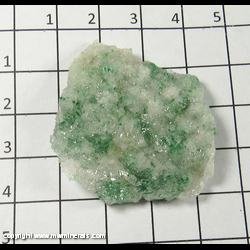 Mineral Specimen: Malachite Included in Calcite from Southwestern Mine, Bisbee, Warren District, Cochise Co., Arizona Mineral Specimen: Malachite Included in Calcite from Southwestern Mine, Bisbee, Warren District, Cochise Co., Arizona