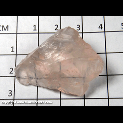 Mineral Specimen: Rose Quartz, gemmy - will show asterism when cut from Bumpus Quarry, Albany, Oxford Co, Maine Mineral Specimen: Rose Quartz, gemmy - will show asterism when cut from Bumpus Quarry, Albany, Oxford Co, Maine