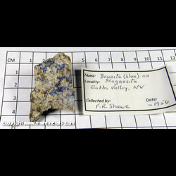 Mineral Specimen: Callagahinte (mislabled as Brucite), Magnesite from Premier Chemicals Mine, Gabbs, Nye Co, Nevada Mineral Specimen: Callagahinte (mislabled as Brucite), Magnesite from Premier Chemicals Mine, Gabbs, Nye Co, Nevada